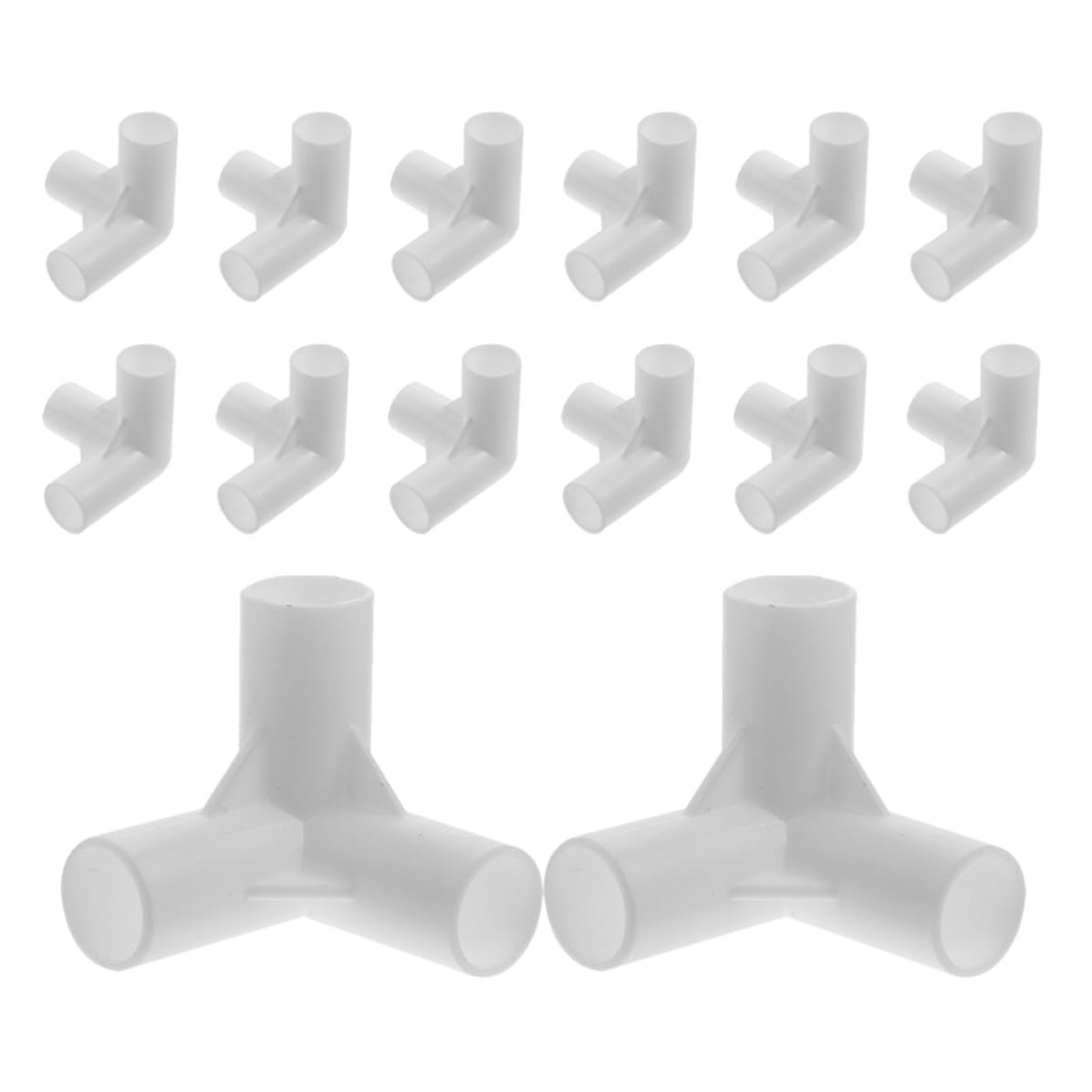 Conector de tres vías de plástico Healvian para carpas y pérgolas de patio, pack de 30 unidades