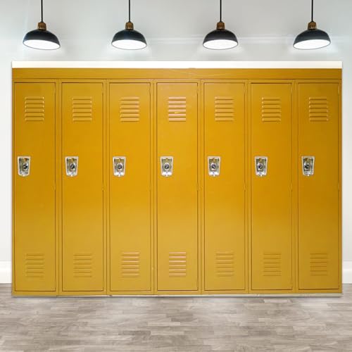 Toile de fond jaune pour casier de 2,4x1,8 m de studio ou vestiaire scolaire
