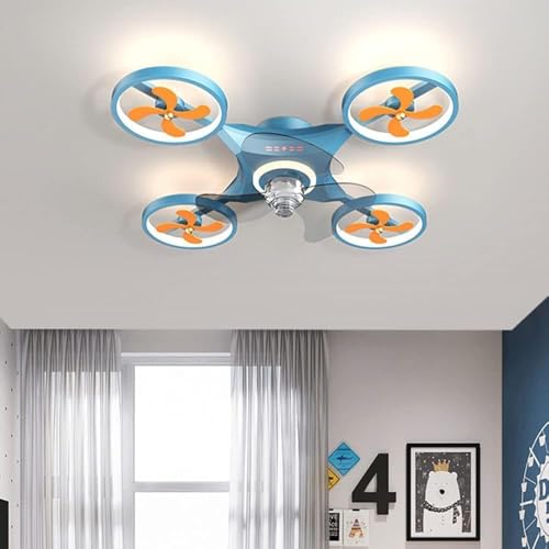 Ventilateur de plafond Inverter LED design hélicoptère avec télécommande