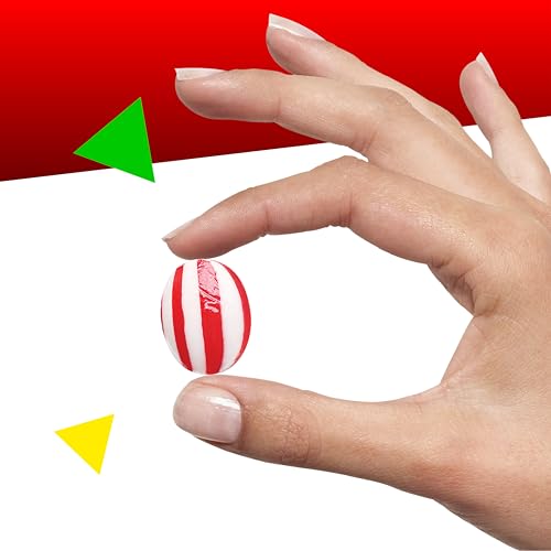 Image of Peppermint Drops Hard Candy | 1 Pound Bag - Approx. 75 Count | Individually Wrapped Candy | Old Fashioned Refreshing Mints for Office | Hospitality Treats