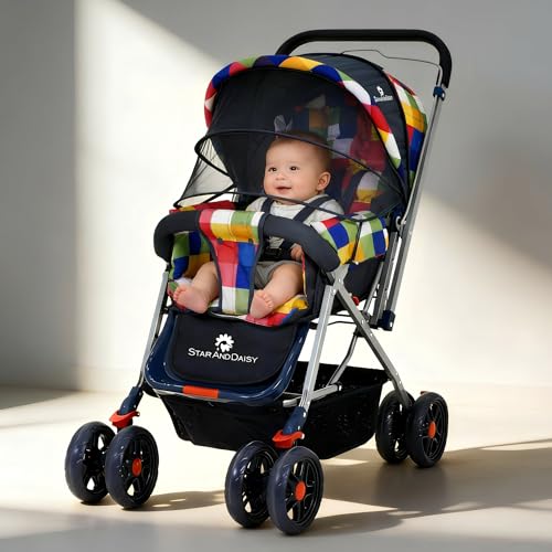StarAndDaisy Baby Stroller for 0–3 Years, Foldable Baby Stroller/...