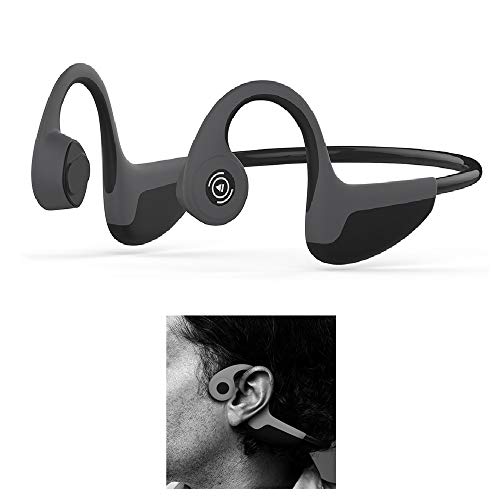 Auriculares Conduccion Osea Deporte inal�mbrico Bluetooth Auriculares con micr�fono para Correr, Caminar, Trotar, Ciclismo, Senderismo (Negro)