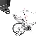 cyclingcolors Doll Bike seat Holder for Children Bike Girl boy Universal Fixing System Rigid Shape, White