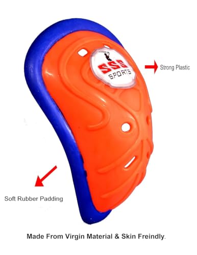 Image of SSS Octopus Abdominal Guard with Extra Soft Rubber Pad (Size & Colour Choice) (Mens, Orange)