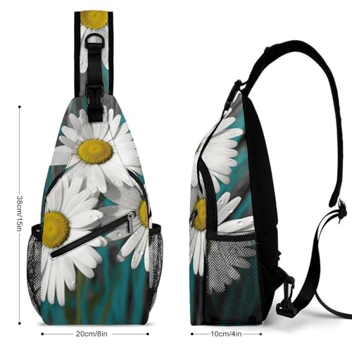 Morrales tipo sling Daisy Flowers para día y trekking miniatura 2