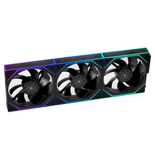 Image of Thermalright TL-M12QR 120mm Reverse Case Fans, 1-Pack | Reverse Airflow, Daisy Chain PWM /ARGB, Infinity Mirror Lighting