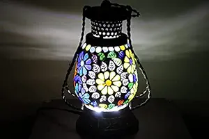 HusNain Wooden Lamp | Lantern | Decorative Electric Lamp | Hanging Lamp Light | Lamp for Table | Home Decoration | Diwali Lamp | Diwali Decoration | Living Room Decor - Gift Item