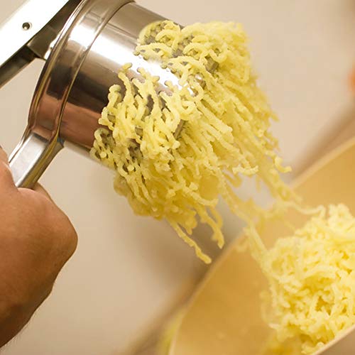 Relaxdays Aardappelpers roestvrij staal, vaatwasmachinebestendig, spätzlepers, pers voor spaghettiijs, ijspers… - Image 3