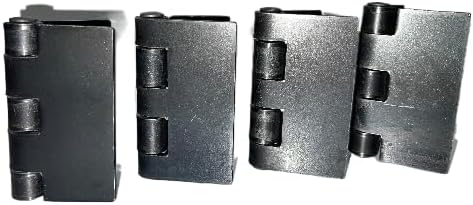 Miniatura 3 de JM Steel - Bisagras soldadas resistentes de 4 pulgadas para puertas y puertas pesadas, 2 pares