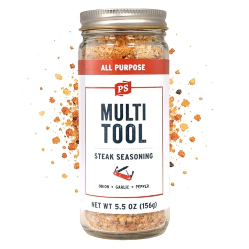 PS Seasoning Multi Tool - Steak Seasoning for Grilling - All-Purpose Seasonings and Spices for Cooking, with Garlic and Onion - Steak Spice Blend for Prime Cuts, Burgers, Pork, Chicken, Potatoes