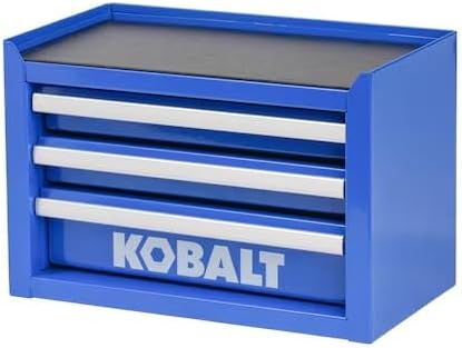 Mini 2-Drawer Steel Tool Box Black