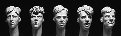 Amazon 1940 50年代の髪型 ショートバック サイド フィギュア改造用ヘッドセット 5種 Hh46 5 Heads Short Back And Sides Haircuts Ww2 フィギュア ドール 通販