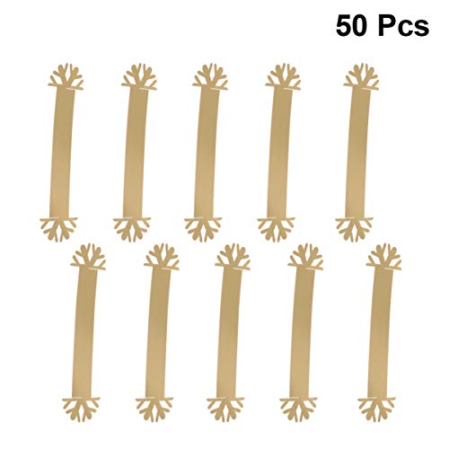 Yardwe 50 peças de anéis de guardanapo de Natal, porta-guardanapos de Natal, fivelas de guardanapo,