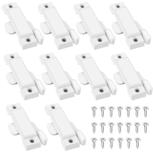 10 Pack Window Latch, White Window Locks Replacement Cam Action Sash Locks Window Latches...