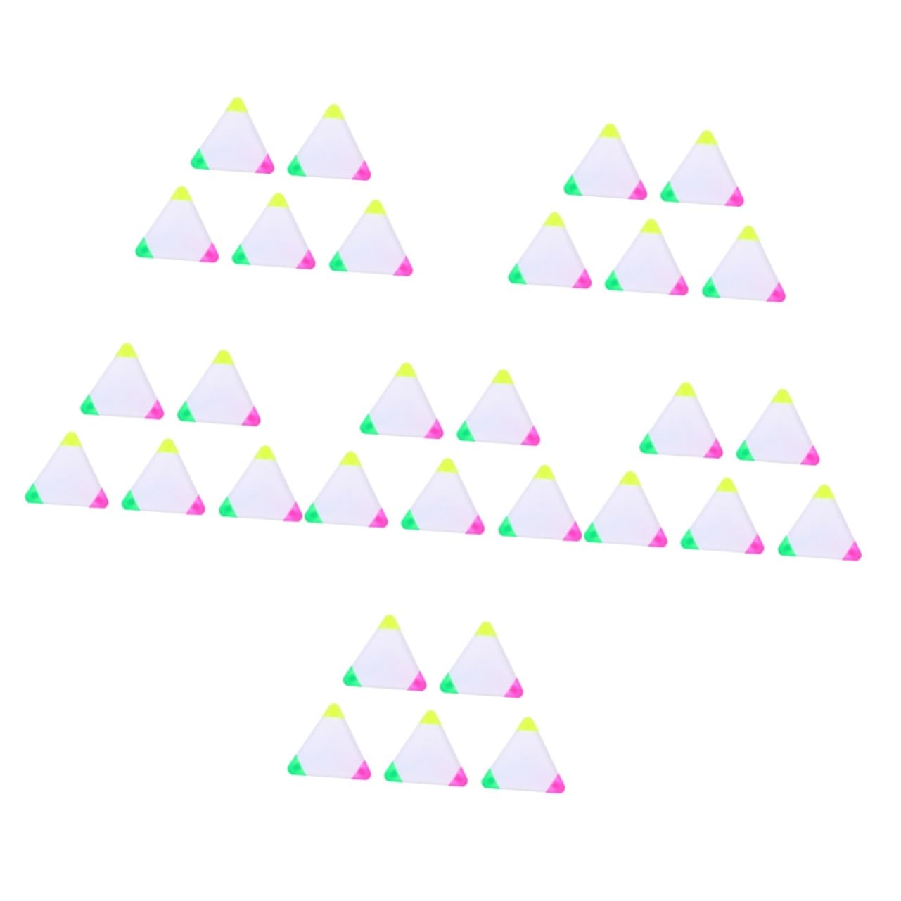 Housoutil 6 Series Resaltador Marcador Fluorescente Marcadores Triangulares Rotuladores Fluorescentes Pluma De Color Fluorescente Subrayadores El Plastico Vistoso 5 Piezas X 6