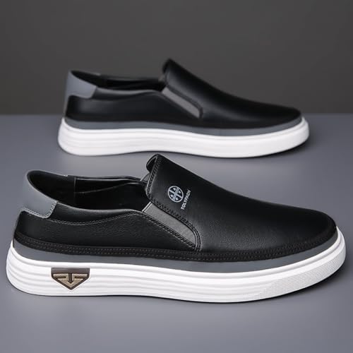 Men’s Classic Moccasin Casual Shoes - Hand-Stitched Leather Upper, Featherlight Midsole, Memory Foam Insole, Ultra-Flexible Flat Design - for Daily Commute, Weekend Walks & Smart Casual4