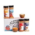 Man Crates Savage Smoke – Barbecue Seasonings, Rubs and Spices – Awesome BBQ Gift Set – Classic Collection Of Fun, Flavorful Spice Rubs – Meat Lovers Rejoice