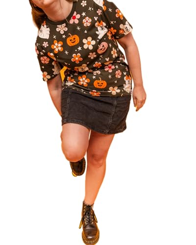 T-Shirt Halloween Disney Mickey coton col rond pour adulte taille S