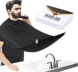 ztarraum Beard Bib Beard Apron, Beard Gather，Shaving and Trimming, Non-Stick Grooming Cloth with 2 Suction Cups, Best Gifts for Men,Valentine's Day Gift