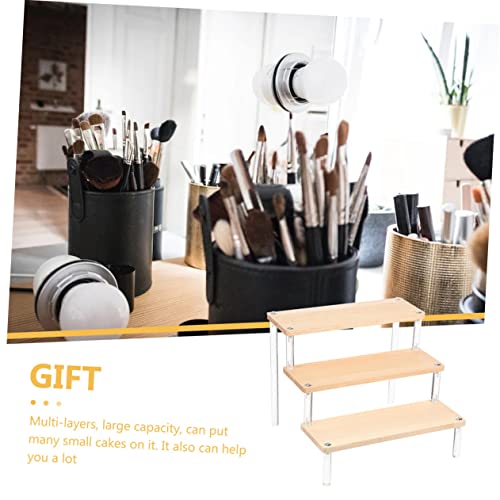 Zerodeko 3 Pçs Tempero De Creme Em Pé Risers De Joias Em Forma De Vitrine Acessórios De Suprimentos