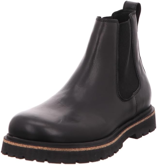 Amazon.com | Birkenstock Mens Highwood Slip On Mid Leather Black 