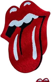 Rock & Roll Tongue - Iron on Patches for Clothes, Patches for Backpacks, Embroidered Patches, Applique Patches