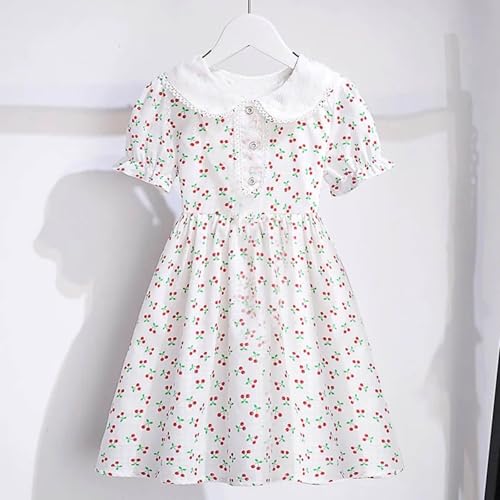 Girls Dress Lightweight Summer Dresses Short Sleeve Nautical Dress Casual Gowns Sailor Collar Dresses School Uniform2