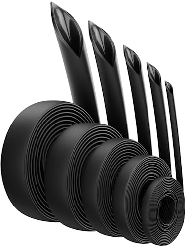 Eventronic 3:1 Termoretractil -Ø19.1mm y 4m de Longitud,Termoretractil para Cables,Cinta Impermeable,Aislante y Tubo Termoretractil para Conectar Cables Eléctricos,7 Opciones de Diámetro (Negro)