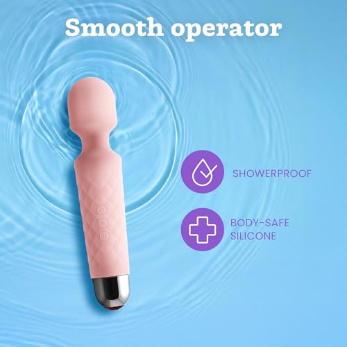 Image of Oliver James Wand Vibrator Sex Toy - 20 Patterns 8 Speeds Long Battery Life | Discreet Adult Toy Vibrating Dildo 6 Hour Battery Life Waterproof USB Rechargeable G Spot Vibrator for Deep Intense Pleasure