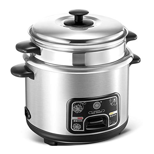 Cuisiniers à riz et bateau à vapeur, cuisinière à riz à nourriture électrique à ustère sans bâton, avec fonction de main-d'œuvre à chaud en acier...