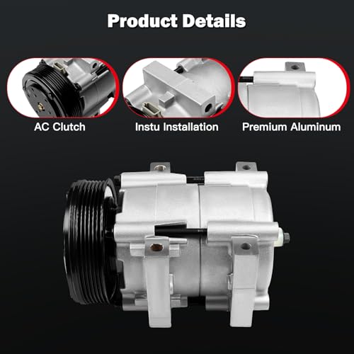 Image of CCIYU A /C Compressor with Clutch for Mazda Tribute 2.0L 2001-2004