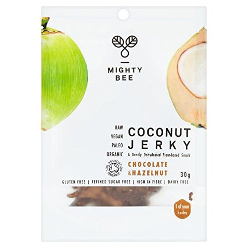 MightyBee Organic Vegan Coconut Jerky Chocolate & Hazelnut Flavour - 30g (0.07lbs)