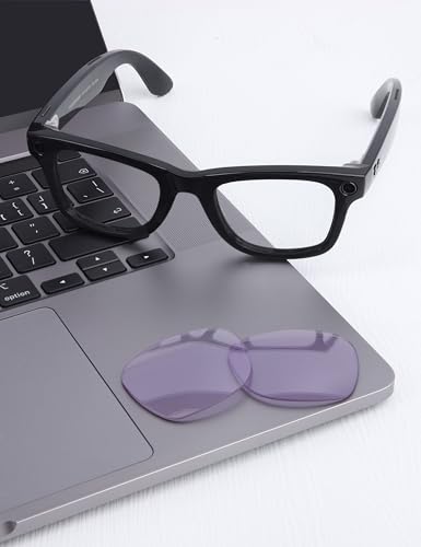 Image of Mryok Replacement Lenses Compatible with Ray-Ban Meta Wayfarer RW4006 50mm / Gen 2 RW4012 50mm Smart Glasses, HD Polarized