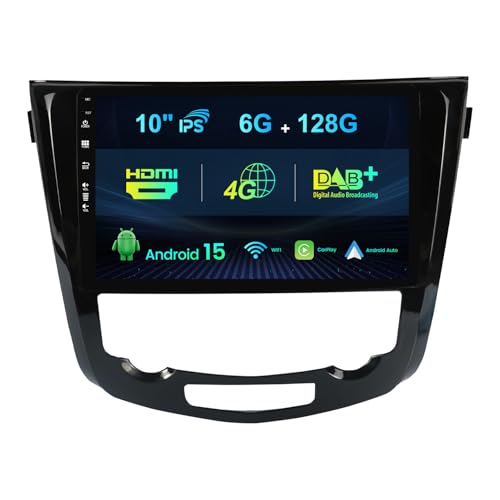 MISONDA intégré 4G/Dab+/DSP/Carplay/HDMI Autoradio Android 14 pour Nissan X-Trail/T32/Qashqai/J11/T31/J10 2013-2017 - 6G+128G -Gratuite Caméra+MIC- 10...