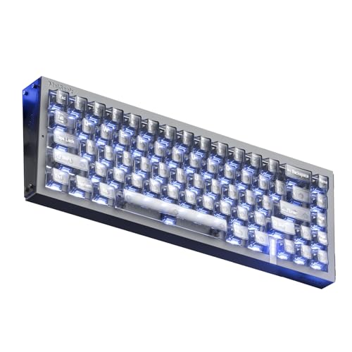 MelGeek REAL67 ナトリウムホワイト MelGeek REAL67 Wired Keyboard, Gaming Keyboard with RGB