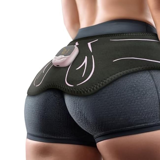 EM25-glute Toning Device, Hip Trainer with 10 Modes & 30 Intensity Levels, Smart Glute Muscle Toner for Muscle Activation and Fitness Hip Training, Workout Equipment for Home, Gym & Office