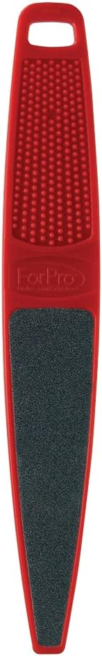Red Panda Foot File, 60/100 Grit, Double-Sided Pedicure File for Feet and Heels, 10.5” L