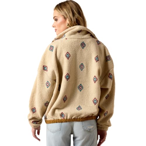 Ariat Women's Sherpa Blocked Southwest Embroidered Jacket2