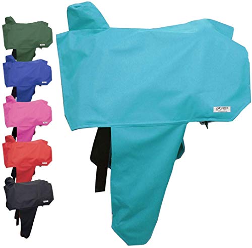 Tahoe Premium Nylon Waterproof Western Saddle Cover, Turquoise