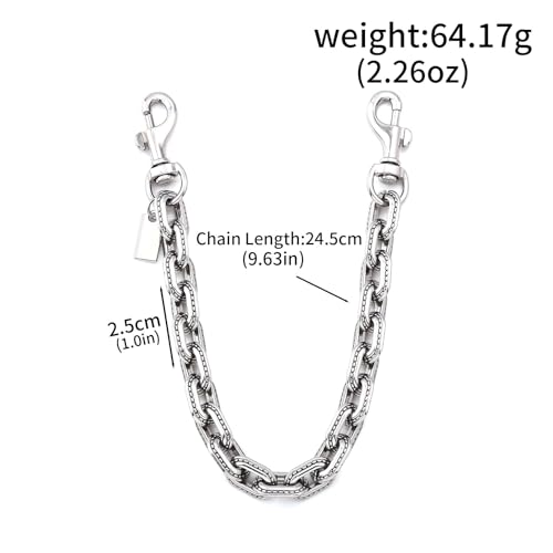 Image of Bag Purse Charm Extender Chain, Tote Handbags Strap Accessories | 10 inch Metal Decorative Chains, Vintage Jewelry Gifts for Women