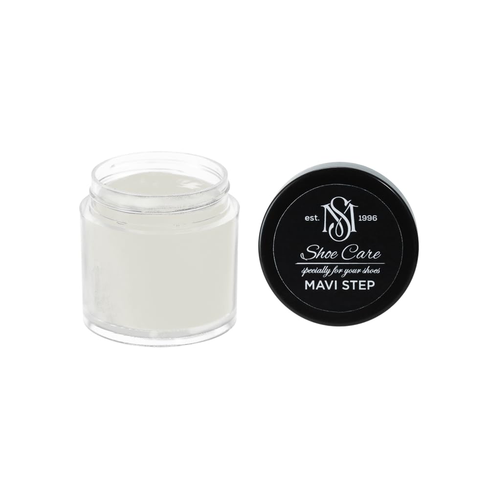 Crème de Cirage MAVI STEP : Rénover un Cuir Lisse Abîmé ou Décoloré Nuance Gris Mastic