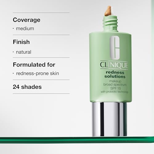 Clinique Redness Solutions Maquillage à large spectre de la Fondation liquide SPF 15 Avec la technologie Probiotic, couvre la rougeur + Convient à la peau avec Rosacea