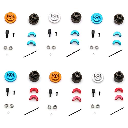 YU-NIYUT 1Set Flywheel Clutch Bell 16T 21T Shoes Spring Ball Bearings Nitro Engine Parts RC Vehicle Modification Fun for Adults and Kids