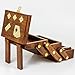 Nagina International All-in-One Wood Crafted Multi Game Box: Domino, Cards, Dice and More!