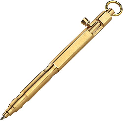SMOOTHERPRO Solid Brass Bolt Action Pen | Ballpoint Pen | for Tre...