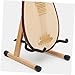 LIOOBO Wooden Guitar Stand with Natural Finish Versatile Display Holder for Guitars Ukuleles and Violins Durable and Stylish Floor Stand for Musicians of All Levels