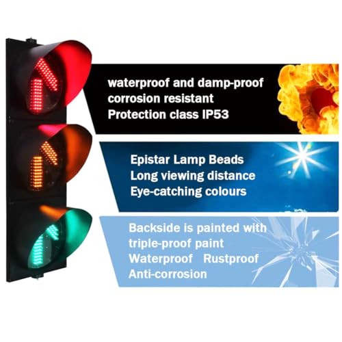 Feu de circulation industriel 125 tri-couleur 12V 220V