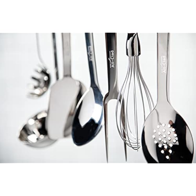 All-Clad Specialty Stainless Steel Kitchen Gadgets Slotted Turner Kitchen Tools, Kitchen Hacks Silver