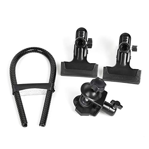 Photo Studio Light Stand Background Holder U+C-Type Heavy Duty Clamp Clip with Flexible Long Arms Gooseneck Camera Photo Studio Accessories Reflector Photo Camera Studio Set