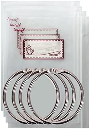 lovielf Embroidery Threads Cross Stitch Floss Bag Organizer 5.12 x 3.6 inch - 200 Pack with 4 Rings